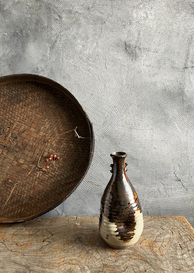 赤膚焼き（奈良県） 花入れ在銘有り yk278 | iichi 日々の暮らしを