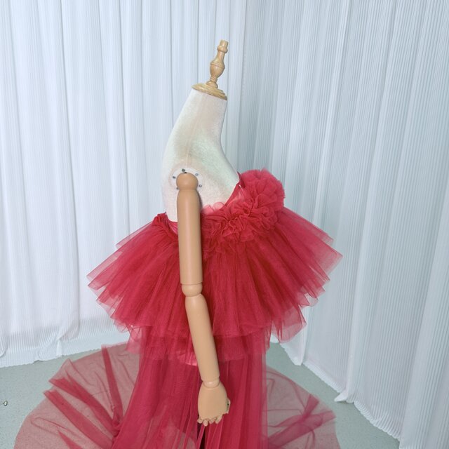 オーバードレス ビビッドピンク ビスチェタイプ カラードレス