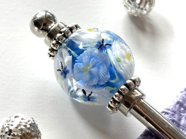 薔薇ハート＊簪 1_628b226ff06b94d995ef270478d9