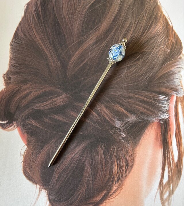薔薇ハート＊簪 薔薇水一本簪｜普段使いの簪・ヘアアクセサリーブランド