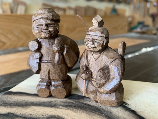 松*一様 木彫り大黒様 アンティーク名品 大黒さま | iichi 日々の暮らしを心地よくするハンドメイドや