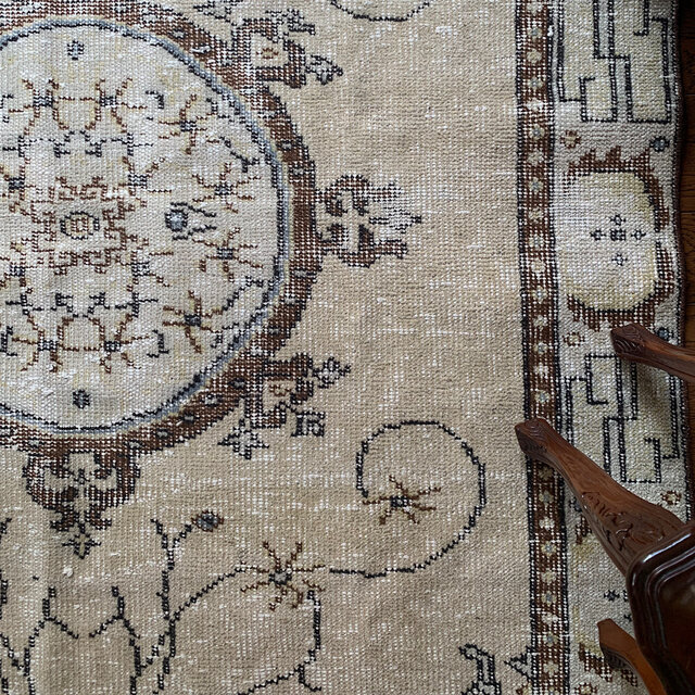 キャメル 大判 レア 230×138アンティーク柄 トルコヴィンテージ