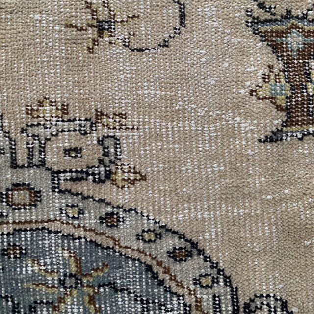 キャメル 大判 レア 230×138アンティーク柄 トルコヴィンテージ