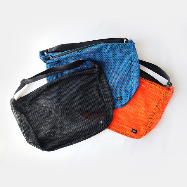 ナイロンメッシュの大容量ビッグショルダーバッグ｜軽量・通気性◎・全3色