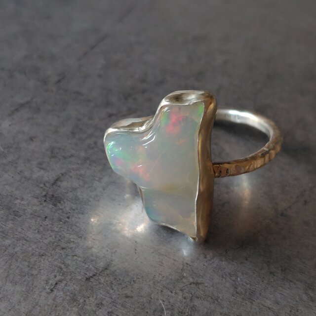 オパールシルバーリング#13.5