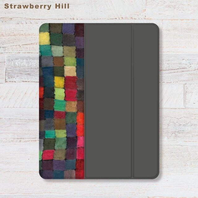 パウル・クレー  iPadケース ペン収納 軽量 背面クリア あいぱっどけーす スタンド機能