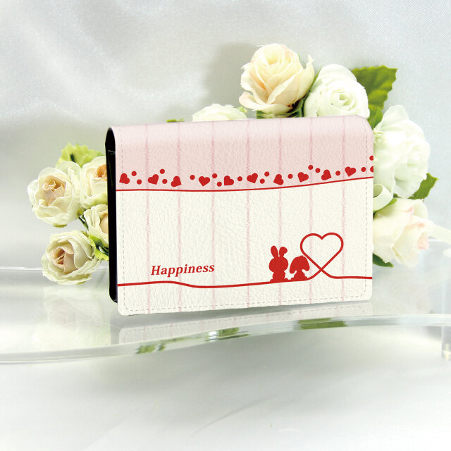 名刺ケース・名刺入れ【赤い糸（うさぎ）】（名入れ可）