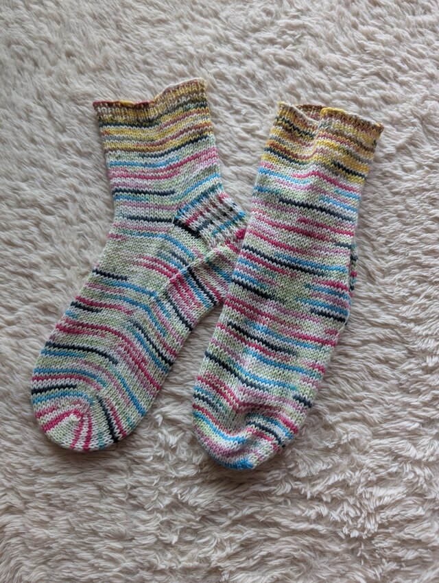 No.1539手編み靴下