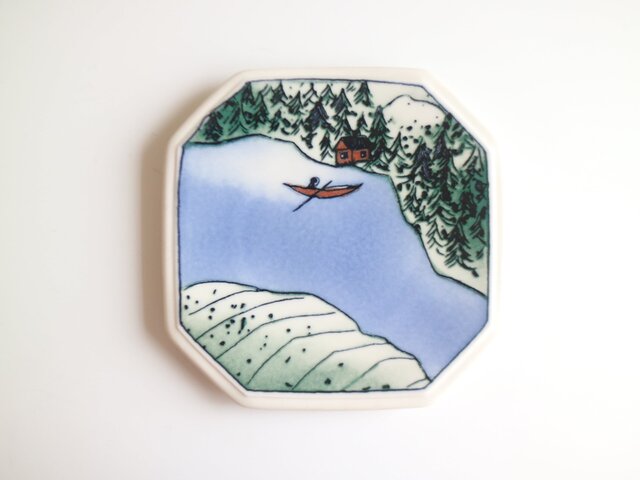 ARABIA ヘルヤ \"Punaiset ruusunnuput\" 陶板画 ARABIA ヘルヤ 