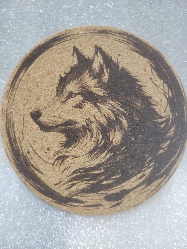 コースター　オオカミ