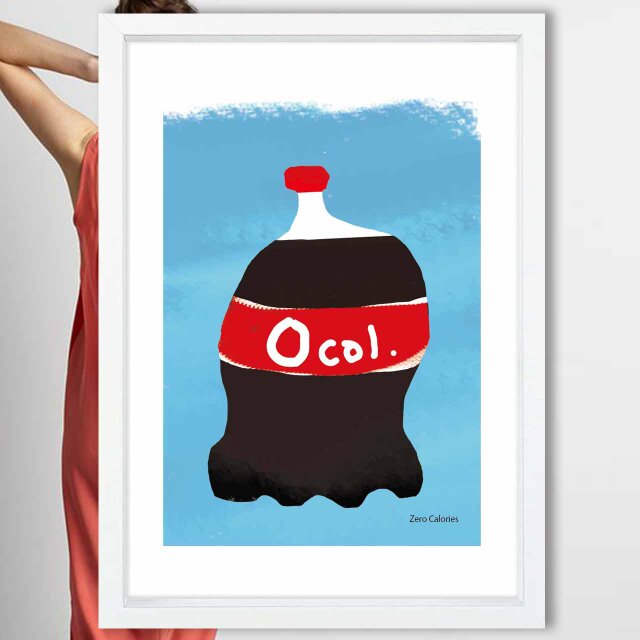 太りそうな容器　送料無料 　イラスト　A4〜A0　ポスター　アートポスター　アートsei検索新着順　3510