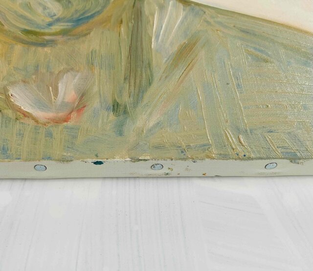 38×46㎝「ビリビリうんちだった」F8・原画・油彩 | iichi 日々の暮らし 