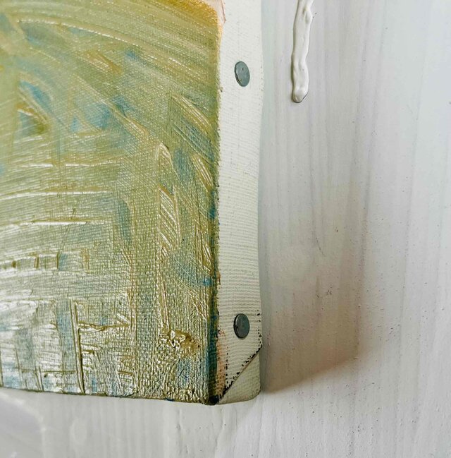 38×46㎝「ビリビリうんちだった」F8・原画・油彩 38×46㎝「ビリビリうんちだった」F8・原画・油彩