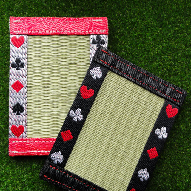 【送料無料】ミニ畳風のマルチケース｜名刺入れ／カードケース｜畳縁×和紙畳表