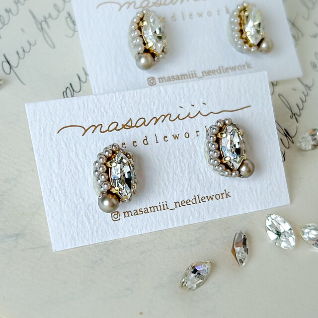 希少 ！14kgfテルナテ島モス入りアゲートドゥルージ－ピアス/イヤリング 希少 ！14kgfテルナテ島モス入りアゲートドゥルージ－ピアス