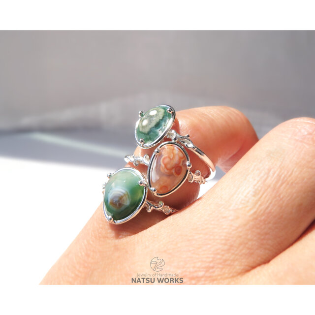 オーシャン ジャスパー リング / Ocean Jasper Ring 3 | iichi 日々の