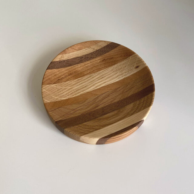 寄木細工　小皿　セット 寄せ木の小皿 Φ12cm 2枚セット | iichi 日々の暮らしを心地よく