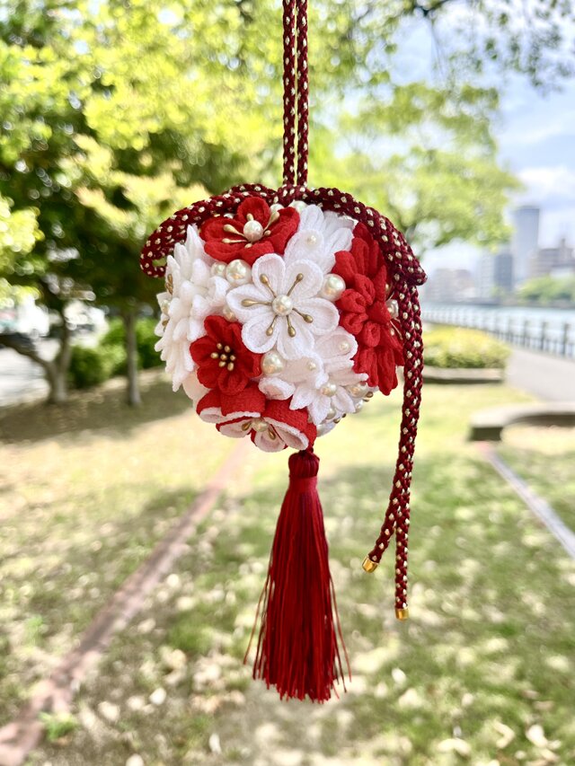 フラワーボール ちりめんボール ブーケ ボールブーケ 装花 ブライダル