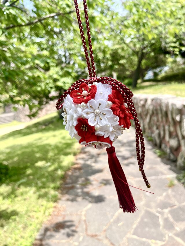 和装ボールブーケ 和風のボールブーケ♡お着物に合わせてお作りいたします