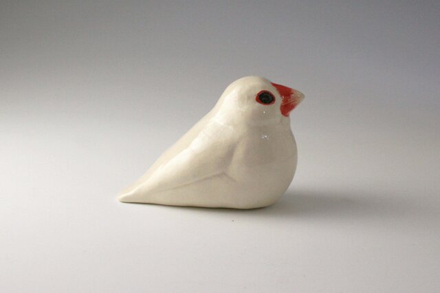 清水焼 文鳥 つがい フィギュリン 陶磁器 置物 飾り物 白文鳥 清水焼 文鳥 つがい フィギュリン 陶磁器 置物 飾り物 白文鳥