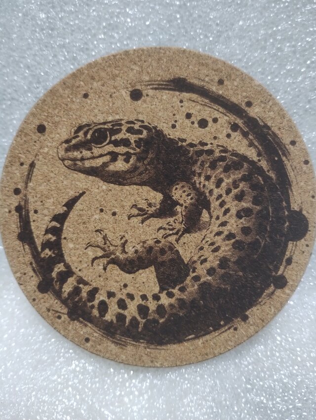 コースター　ヒョウモントカゲモドキ