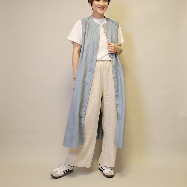 【タグ付き】HIYORI 無地ノースリーブワンピース　スウェット 3546893_base.jpg