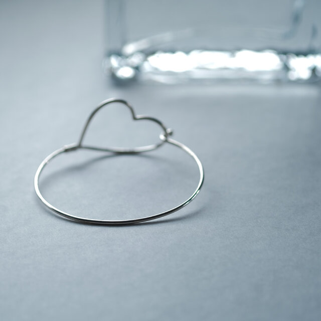 ハート フック バングル シルバー925 | iichi 日々の暮らしを心地よく