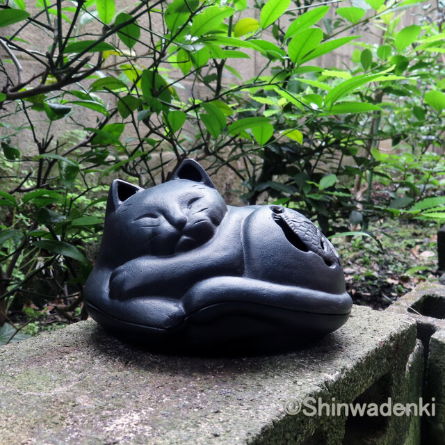 南部鉄器 置物 アロマ 香炉 蚊遣り 猫 日本製 | iichi 日々の暮らしを
