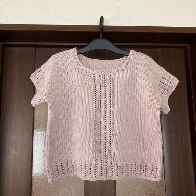 ＊送料無料＊　ニュアンスカラーのレーシーニット