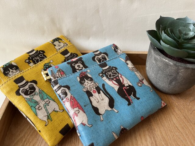 バネ口ラミネートポーチ サーカスアニマル | iichi 日々の暮らしを