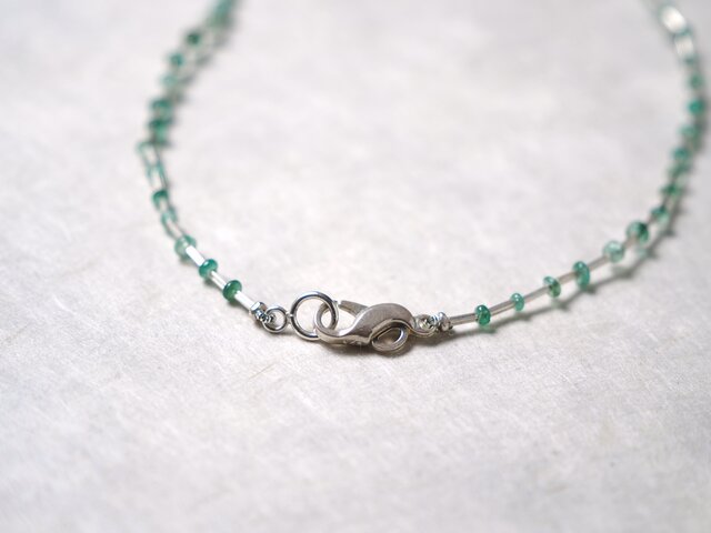 Emerald- silver necklace | iichi 日々の暮らしを心地よくする