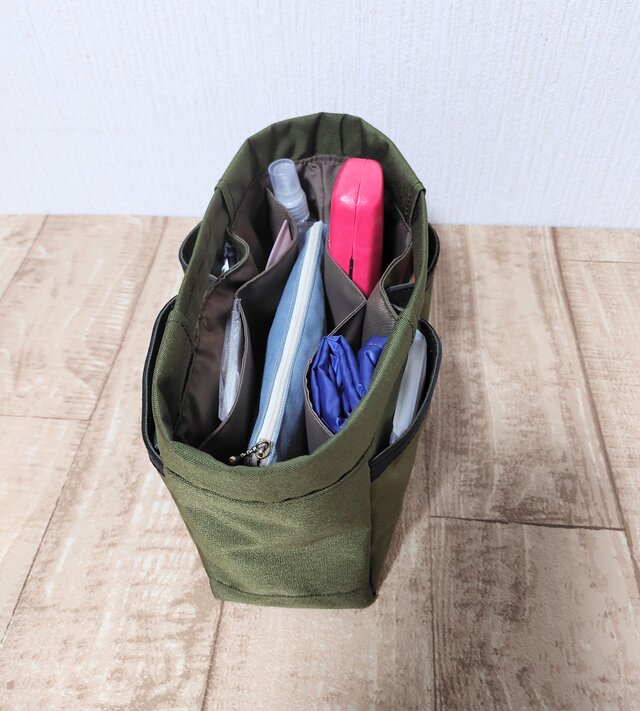 side gather bag／コーデュラカーキ side gather bag／コーデュラカーキ