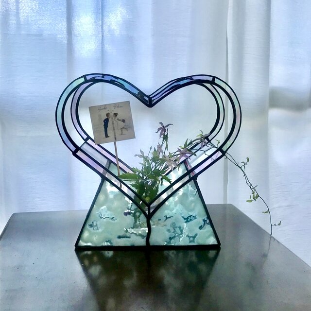 テラリウム。ブライダル　テラリウム　ハート　{クサナギカズラの種プレゼント中｝