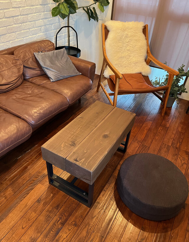 どっしり ベンチ 長椅子 椅子 センターテーブル 腰掛け 幅74 奥行40 高さ42cm