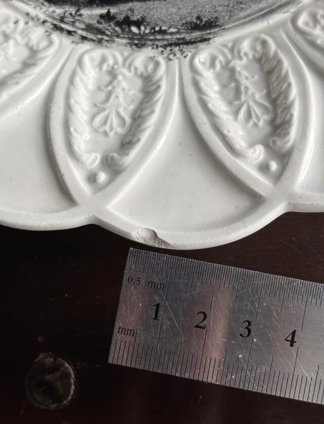 David Johnston Bordeaux ボルドー 花の形 グリザイユ皿 フランス