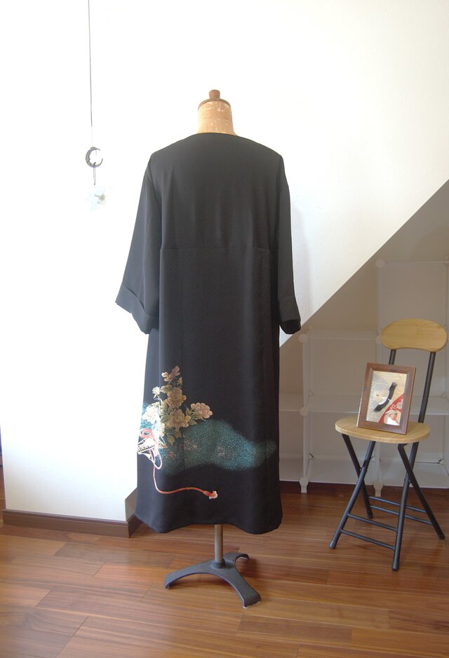 展示品 牡丹の花束 留袖ドレス＊ロングペチコート付き 着物