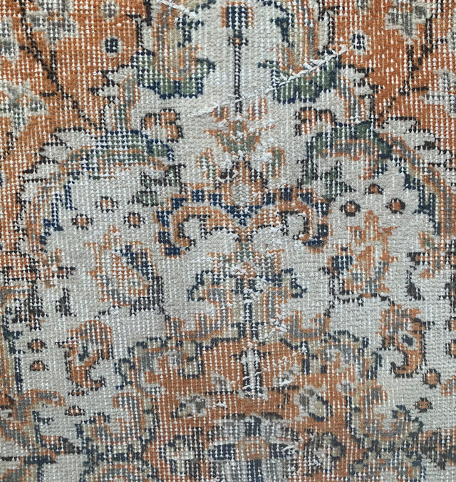 サンセットオレンジ 濃淡 212×110 メダリオン トルコ