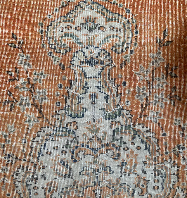 サンセットオレンジ 濃淡 212×110 メダリオン トルコ