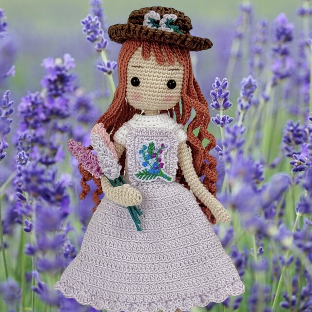 あみぐるみ・花摘み♡女の子・着せ替えお人形さん