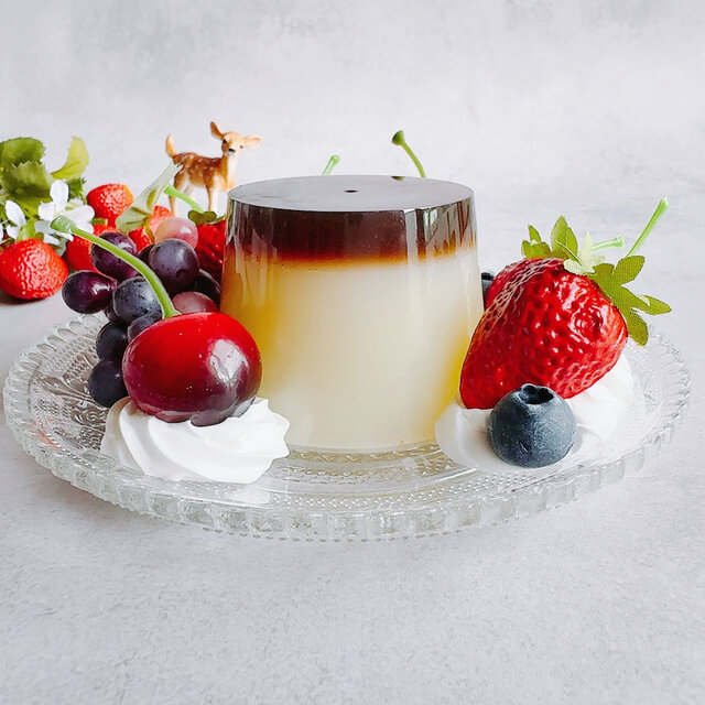 食品サンプル】昭和レトロ 喫茶店のプリン オブジェ リアルサイズ