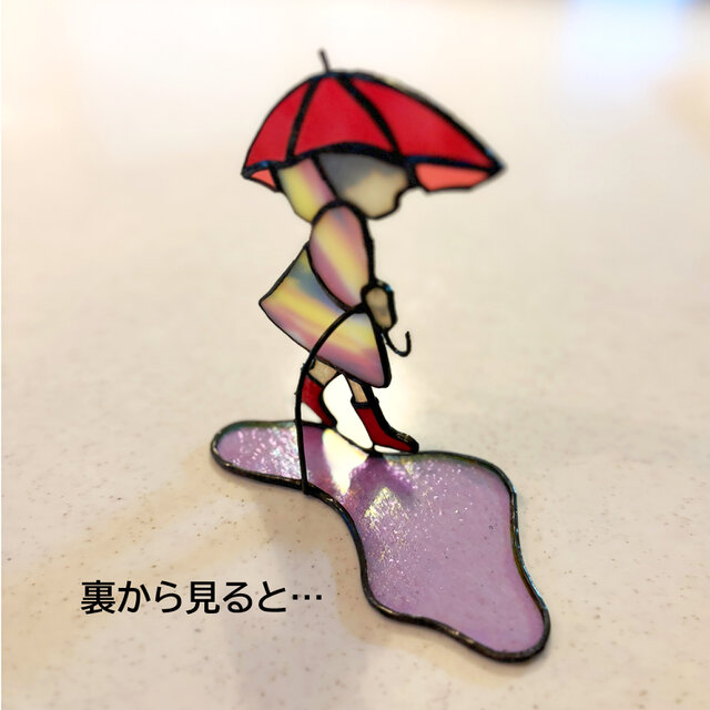 ステンドグラス 『あめふり』 | iichi 日々の暮らしを心地よくする