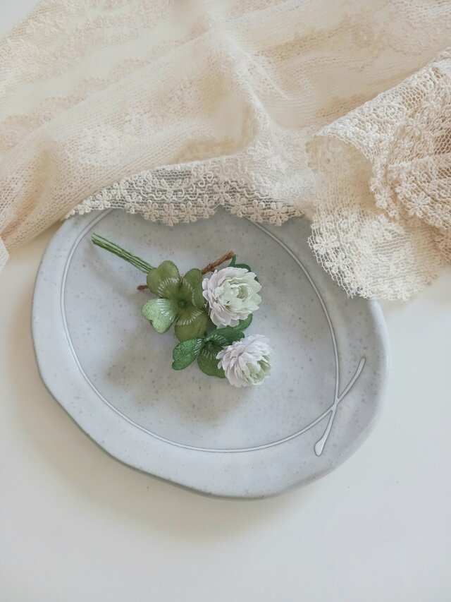 【染め布花】　四季の花　ハンドメイド 染め布花】 四季の花 ハンドメイド