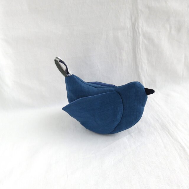 とりミトン　　ブルー＆ブルー　受注制作