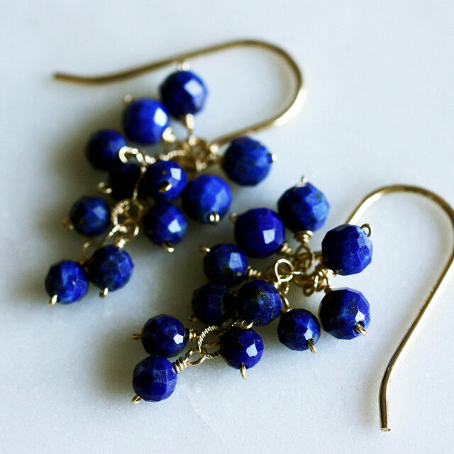 No. 831 ラピスラズリのピアスB | iichi 日々の暮らしを心地よくする