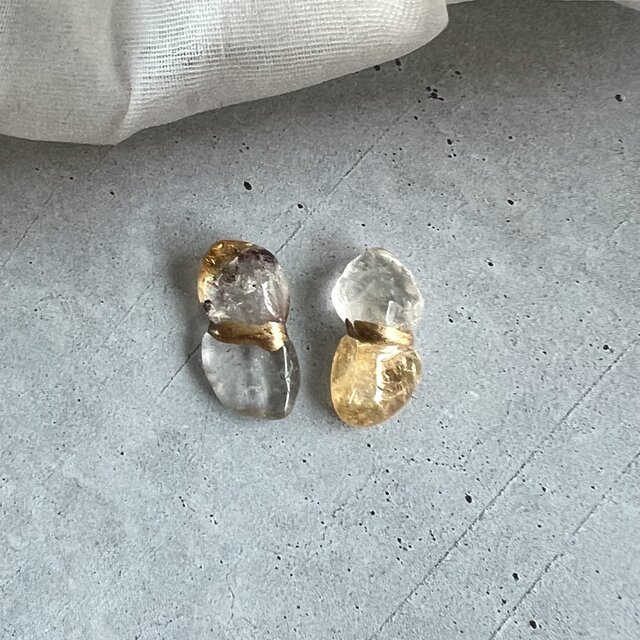 一点もの｜魂を再生する光 ― 金継ぎルチルクォーツ×シトリン／11