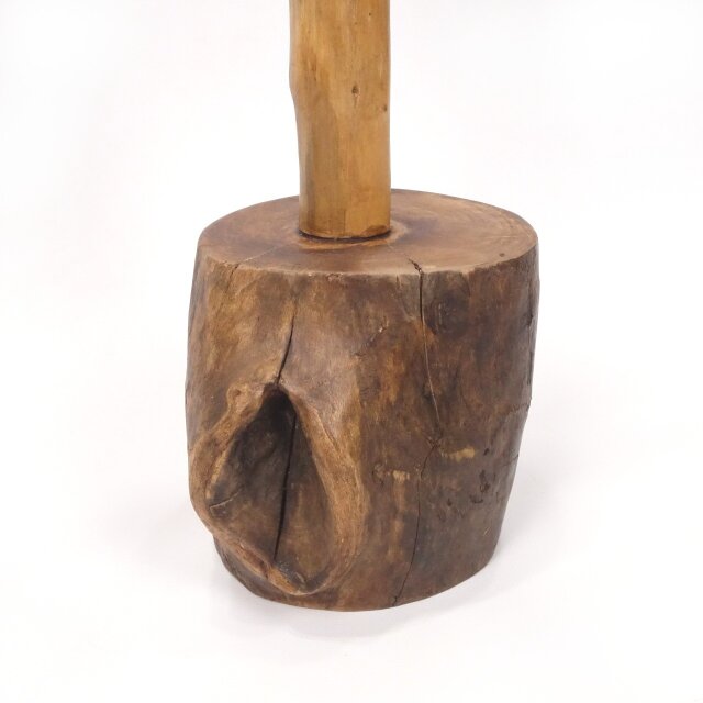 温泉流木】広がる枝流木のアクセサリースタンド柿渋塗フックスタンド