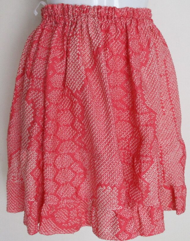 ８２４０　絞りの羽織で作ったミニスカート　＃送料無料のコピー