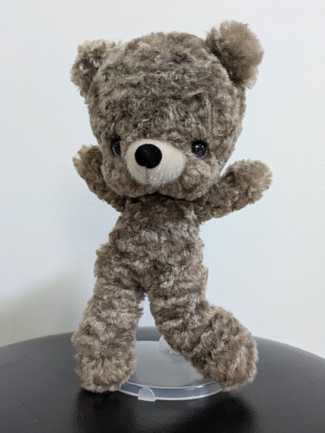 ぬいぐるみ☆アクションくまさん☆グレージュ☆M
