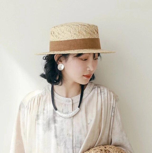 【未使用】MASAKAZU FURUSAWA ストローハット F ラフィアハット 未使用】MASAKAZU FURUSAWA ストローハット F ラフィアハット 帽子