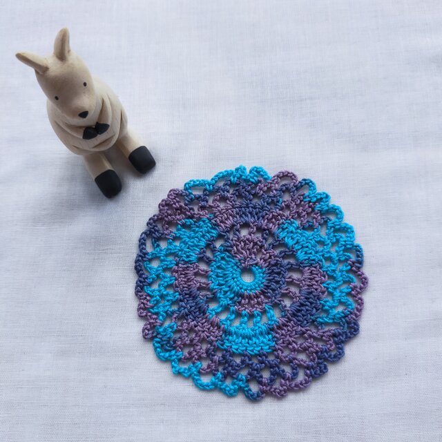 maaru コースター ディープ紫系【11.5cm】